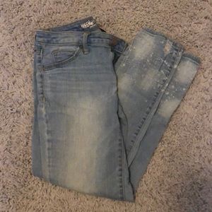 Faded light jeans